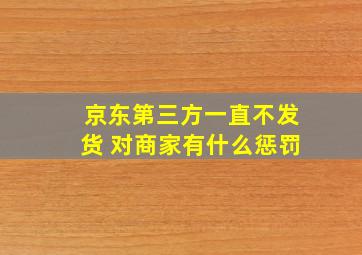 京东第三方一直不发货 对商家有什么惩罚